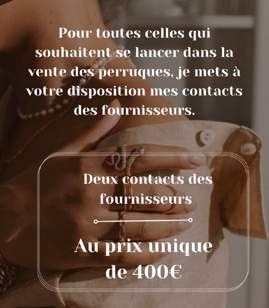Contact des fournisseurs